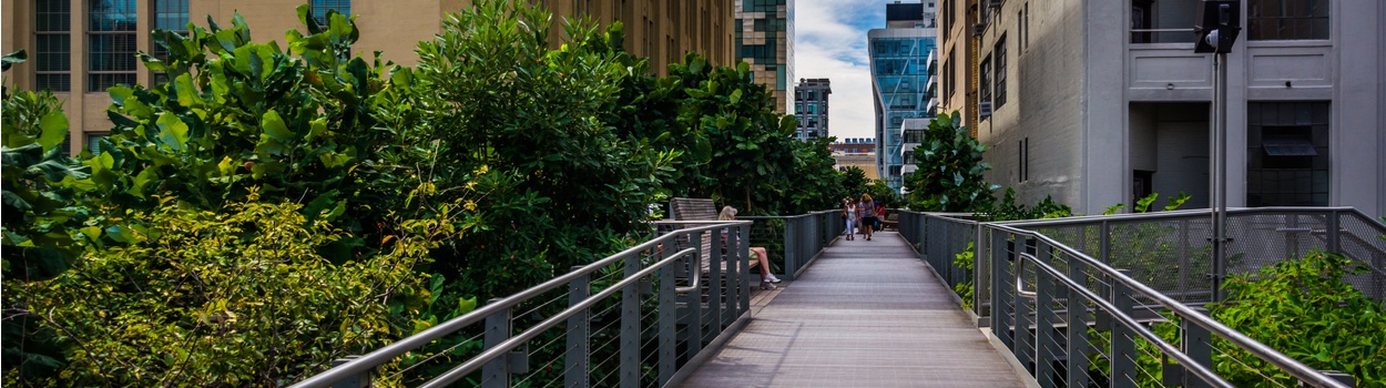 A walkway in New York